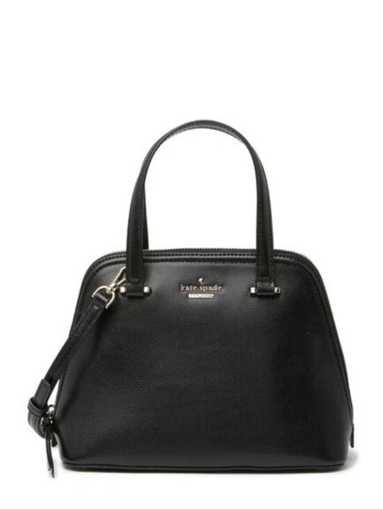 kate spade Handbags - Kate Spade Small Rima Black Leather Dome Satchel Crossbody